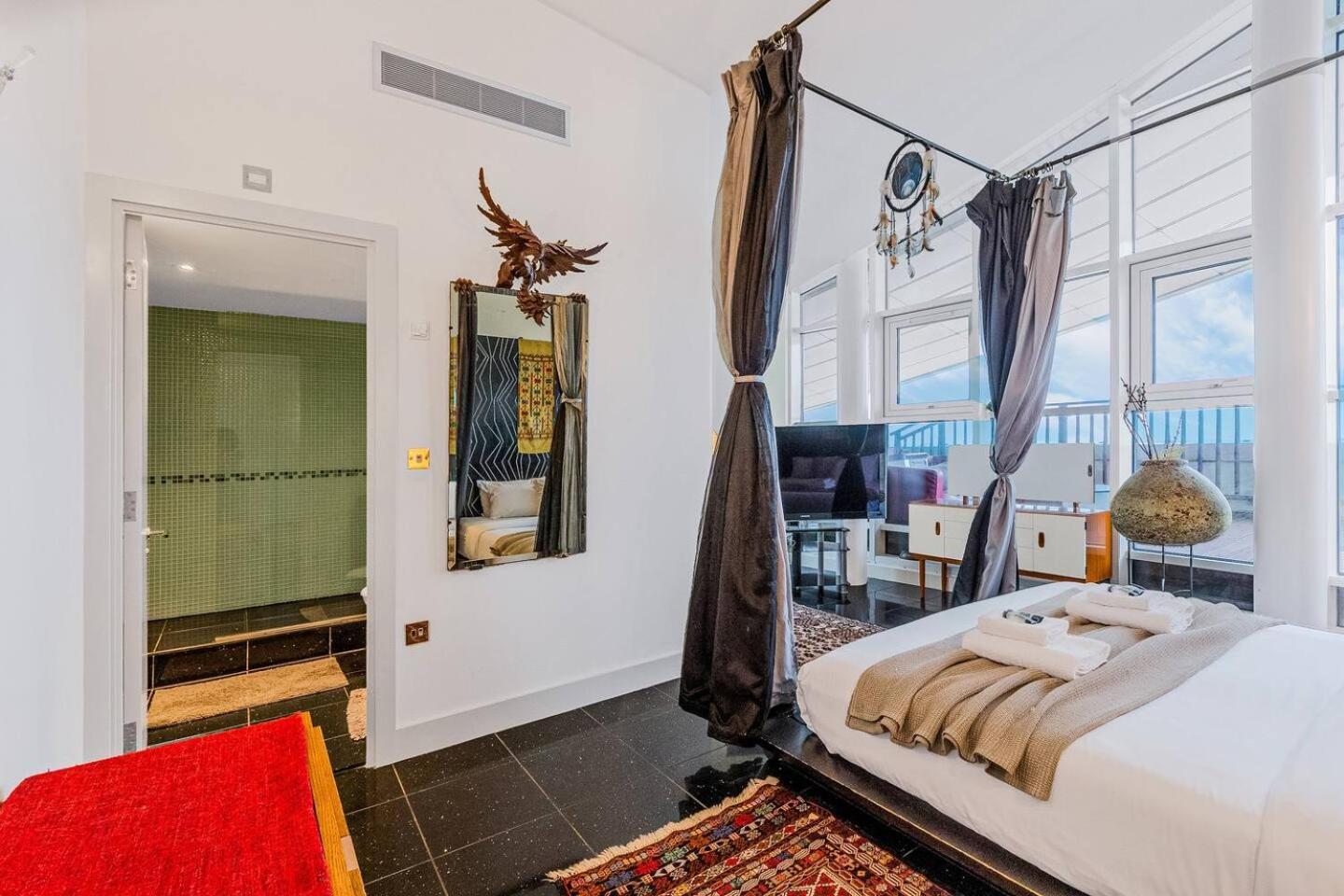 London Canary Wharf Riverside Penthouse Apartment Exterior foto